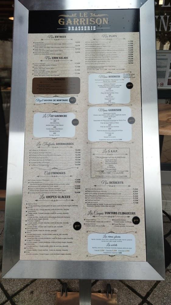 Café de Paris - Menu Image 1
